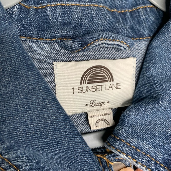 Denim jean jacket 1 Sunset Lane - Picture 3 of 3